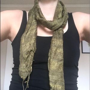 🌷🌷 Olive Green Linen Scarf